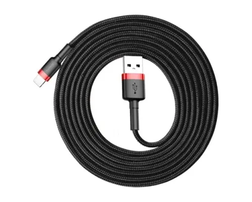 USB кабель Baseus Cafule for Ligtning 1.5A/2m. Black-red CALKLF-C19 mag-6953156275027147125
