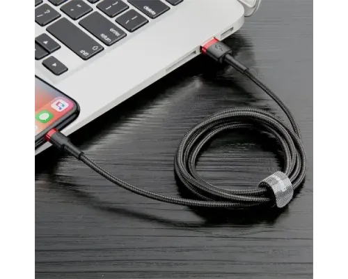 USB кабель Baseus Cafule for Ligtning 1.5A/2m. Black-red CALKLF-C19 mag-6953156275027147125