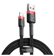 USB кабель Baseus Cafule for Ligtning 1.5A/2m. Black-red CALKLF-C19 mag-6953156275027147125
