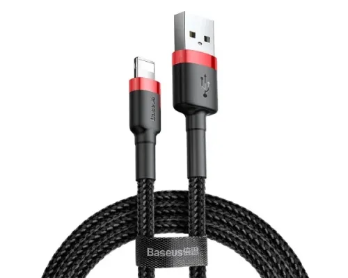 USB кабель Baseus Cafule for Ligtning 1.5A/2m. Black-red CALKLF-C19 mag-6953156275027147125