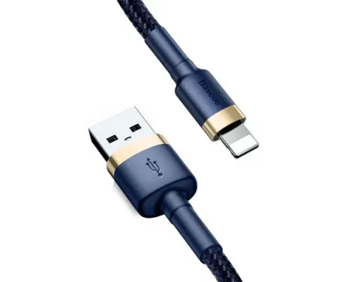 USB кабель Baseus Cafule for Ligtning 2,4A/1m. Blue-gold CALKLF-BV3 mag-6953156290754144177