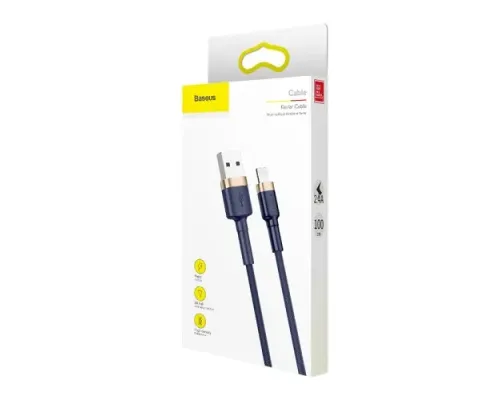 USB кабель Baseus Cafule for Ligtning 2,4A/1m. Blue-gold CALKLF-BV3 mag-6953156290754144177