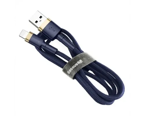 USB кабель Baseus Cafule for Ligtning 2,4A/1m. Blue-gold CALKLF-BV3 mag-6953156290754144177
