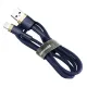 USB кабель Baseus Cafule for Ligtning 2,4A/1m. Blue-gold CALKLF-BV3 mag-6953156290754144177