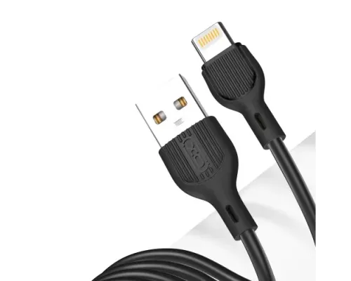 Кабель XO NB200 USB cable for Lightning 2.1A/2M Чорний mag-6920680877997147318