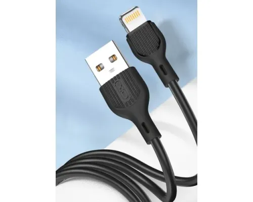 Кабель XO NB200 USB cable for Lightning 2.1A/2M Чорний mag-6920680877997147318