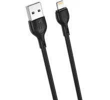Кабель XO NB200 USB cable for Lightning 2.1A/2M Чорний mag-6920680877997147318