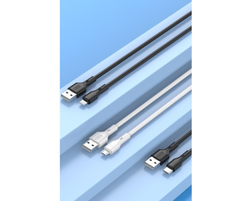 Кабель XO NB230 2.4A Rock Series Lightning Data Cable Чорний mag-6920680833429141103