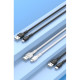 Кабель XO NB230 2.4A Rock Series Lightning Data Cable Чорний mag-6920680833429141103