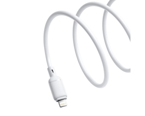 USB кабель Baseus Silky Series USB to Lightning 2.4A 2m White P10377702213-01 mag-6932172668785107243