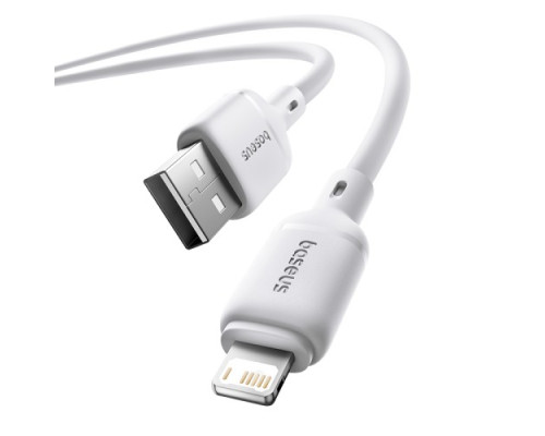 USB кабель Baseus Silky Series USB to Lightning 2.4A 2m White P10377702213-01 mag-6932172668785107243