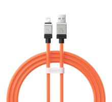 USB кабель Baseus CoolPlay Series Fast Charging Cable USB to iP 2.4A 1m Orange CAKW000407 mag-693217262675455973