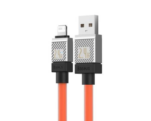 USB кабель Baseus CoolPlay Series Fast Charging Cable USB to iP 2.4A 1m Orange CAKW000407 mag-693217262675455973