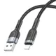 Кабель HOCO U117 Grand intelligent power-off charging data cable iP Black mag-6942007601481146149