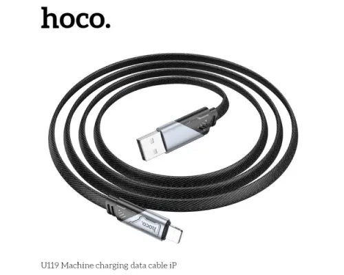 Кабель HOCO U119 Machine charging data cable iP 1,2m. Black mag-6942007604987146716