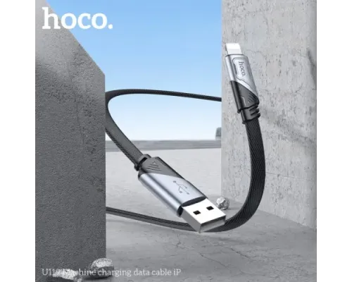 Кабель HOCO U119 Machine charging data cable iP 1,2m. Black mag-6942007604987146716