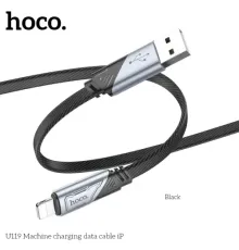 Кабель HOCO U119 Machine charging data cable iP 1,2m. Black mag-6942007604987146716