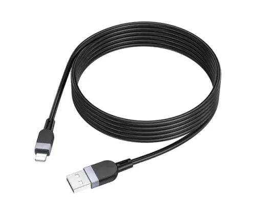 Кабель HOCO X109 Energy silicone charging data cable iP 2A/2m. Black mag-6942007636292144045