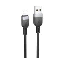Кабель HOCO X109 Energy silicone charging data cable iP 2A/2m. Black mag-6942007636292144045