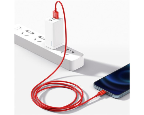 USB кабель Baseus Superior Series Fast Charging Data Cable USB to iP 2.4A 1m Red CALYS-A09 mag-6953156205437129983