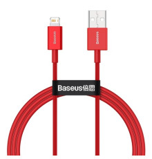 USB кабель Baseus Superior Series Fast Charging Data Cable USB to iP 2.4A 1m Red CALYS-A09 mag-6953156205437129983