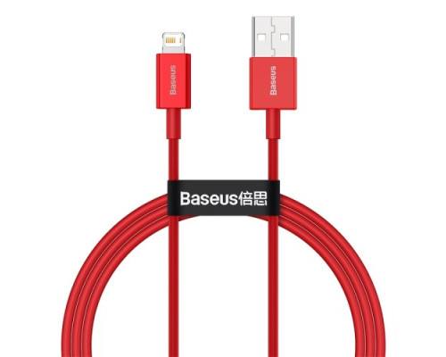 USB кабель Baseus Superior Series Fast Charging Data Cable USB to iP 2.4A 1m Red CALYS-A09 mag-6953156205437129983