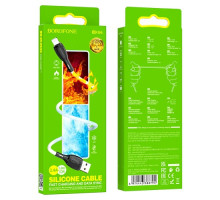 Кабель BOROFONE BX86 Advantage silicone charging for Lightning 2.4A/1m білий mag-6974443388794137652