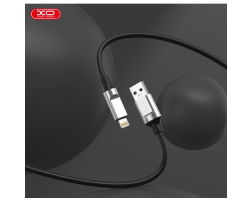 Кабель XO NB251 Liquid Silicone Rubber for Lightning 6A/1m Чорний mag-6920680844678136199