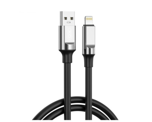 Кабель XO NB251 Liquid Silicone Rubber for Lightning 6A/1m Чорний mag-6920680844678136199