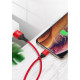 Кабель XO NB143 Braided data cable Lightning 1m Червоний mag-69206808707141051