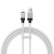 USB кабель Baseus CoolPlay Series Fast Charging Cable USB to iP 2.4A 1m White CAKW000402 mag-6932172626730130577