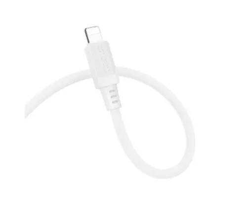 Кабель BOROFONE BX115 Lotto silicone for Lightning 2,4A/1m білий mag-6941991119637146047