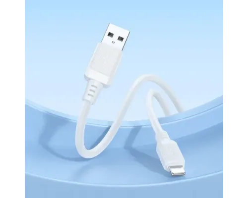 Кабель BOROFONE BX115 Lotto silicone for Lightning 2,4A/1m білий mag-6941991119637146047