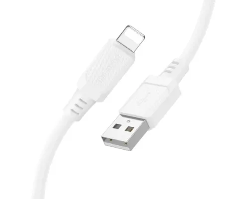 Кабель BOROFONE BX115 Lotto silicone for Lightning 2,4A/1m білий mag-6941991119637146047