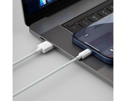 USB кабель Baseus Simple Wisdom Data Cable Kit USB to iP 2.4A (2ШТ/Set) 1.5m White TZCALZJ-02 mag-695315623031656015