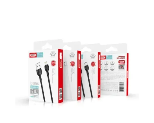 Кабель XO NB200 for Lightning 2.1A/2m Білий mag-6920680878024147320