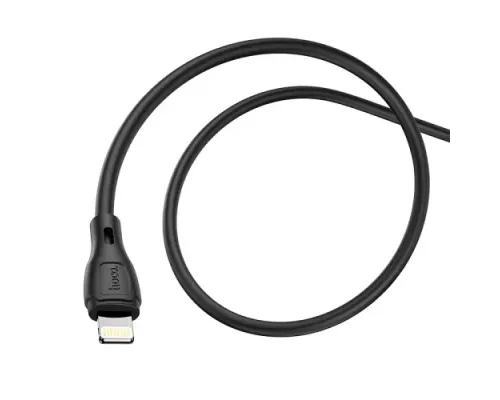 Кабель HOCO X61 Ultimate Silicone for Lightning 2,4A/1m Black mag-6931474747808143976