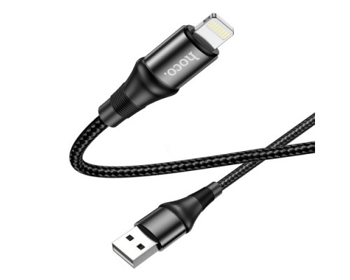 Кабель HOCO X50 Excellent charging data for Lightning 2,4A/1m. Black mag-6931474734198138629