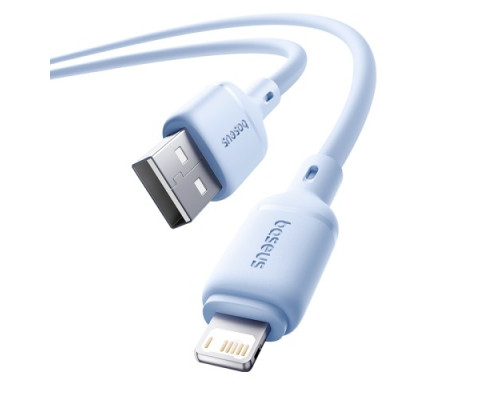 USB кабель Baseus Silky Series USB to Lightning 2.4A 1m Blue P10377702313-00 mag-6932172668839107247