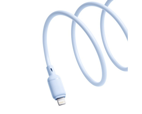 USB кабель Baseus Silky Series USB to Lightning 2.4A 1m Blue P10377702313-00 mag-6932172668839107247