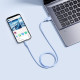 USB кабель Baseus Silky Series USB to Lightning 2.4A 1m Blue P10377702313-00 mag-6932172668839107247