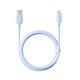 USB кабель Baseus Silky Series USB to Lightning 2.4A 1m Blue P10377702313-00 mag-6932172668839107247