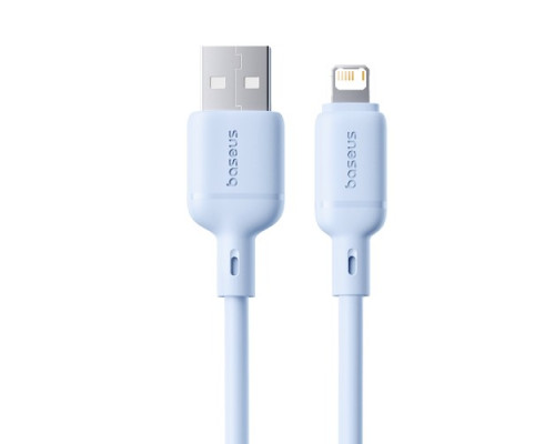 USB кабель Baseus Silky Series USB to Lightning 2.4A 1m Blue P10377702313-00 mag-6932172668839107247