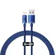 USB кабель Baseus Crystal Shine Series Fast Charging Data Cable USB to iP 2.4A 1.2m Blue CAJY000003 mag-6932172602697147460