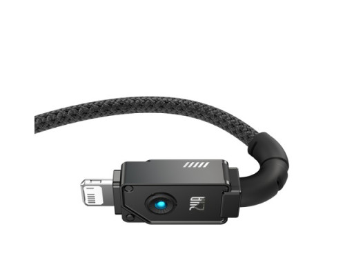 USB кабель Baseus Unbreakable Series Fast Charging USB to iP 2.4A 1m Black P10355802111-00 mag-6932172633257130607