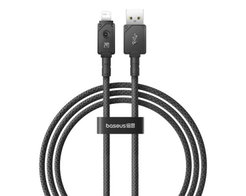 USB кабель Baseus Unbreakable Series Fast Charging USB to iP 2.4A 1m Black P10355802111-00 mag-6932172633257130607