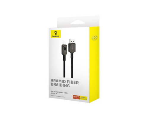 USB кабель Baseus Unbreakable Series Fast Charging USB to iP 2.4A 1m Black P10355802111-00 mag-6932172633257130607