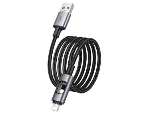 Кабель HOCO U144 New charging data cable iP Black mag-6942007659567154186