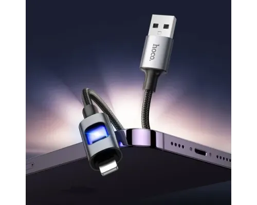 Кабель HOCO U144 New charging data cable iP Black mag-6942007659567154186