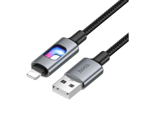 Кабель HOCO U144 New charging data cable iP Black mag-6942007659567154186